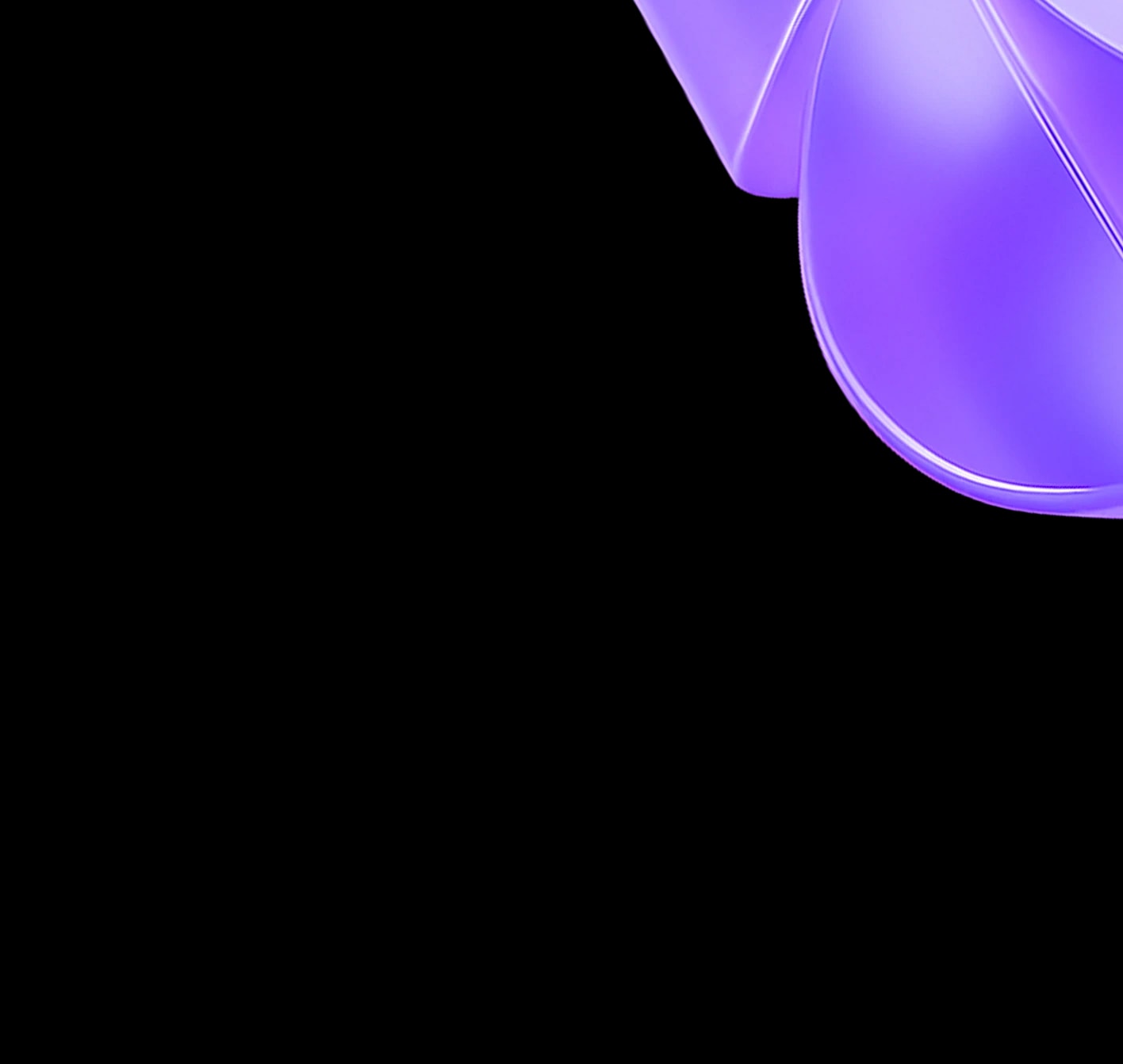 3D Purple Shape Right